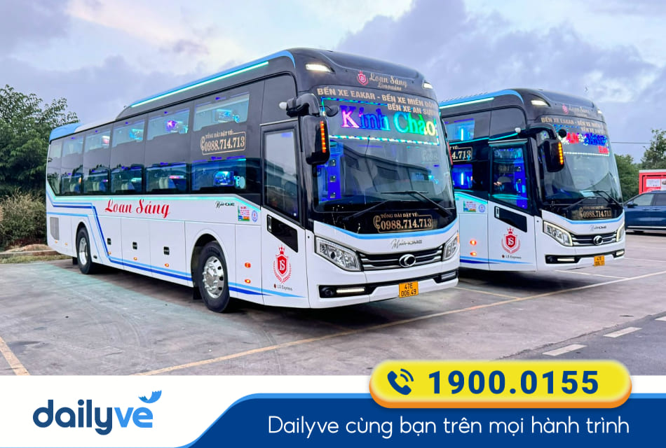 Nhà xe Loan Sáng từ Sài Gòn đi Krông Năng