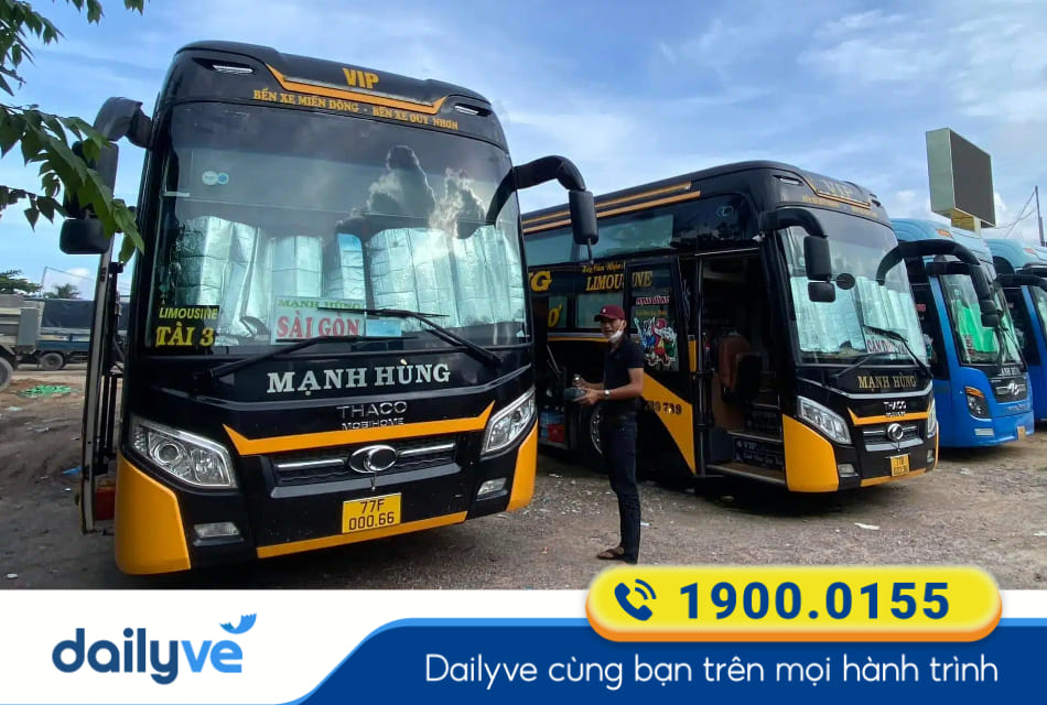 Nhà xe Mạnh Hùng từ Quy Nhơn đi Cần Thơ