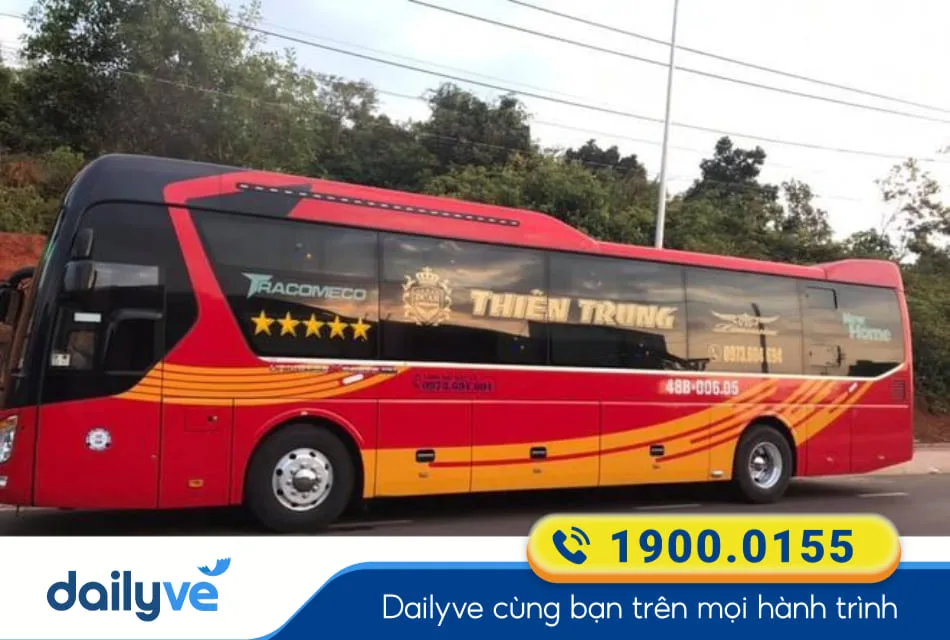 Nhà xe Thiên Trung từ Pleiku đi Hà Nội