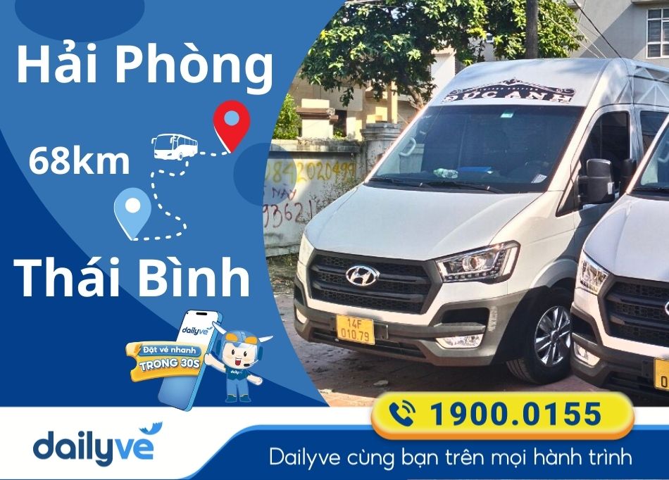 Vé xe Limousine từ Hải Phòng đi Thái Bình