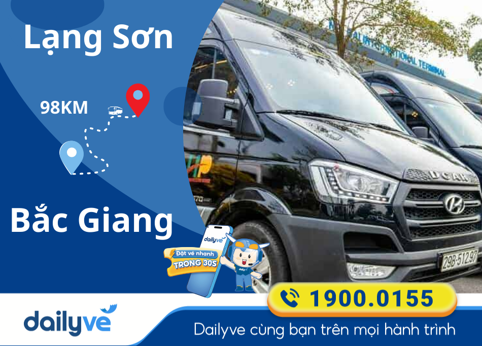 Vé xe Limousine từ Lạng Sơn đi Bắc Giang
