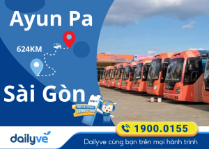 Vé xe từ Ayun Pa đi Sài Gòn