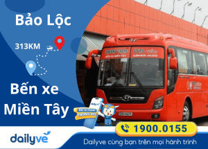 Vé xe từ Bảo Lộc đi Bến xe Miền Tây