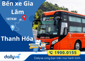 Vé xe từ Bến xe Gia Lâm đi Thanh Hóa