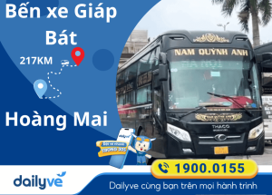 Vé xe từ Bến xe Giáp Bát đi Hoàng Mai