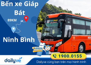 Vé xe từ Bến xe Giáp Bát đi Ninh Bình