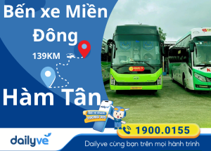Vé xe từ Bến xe Miền Đông đi Hàm Tân