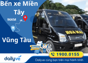 Vé xe từ Bến xe Miền Tây đi Vũng Tàu