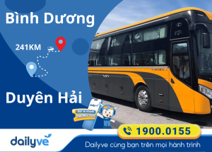 Vé xe từ Bình Dương đi Duyên Hải