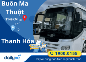 Vé xe từ Buôn Ma Thuột đi Thanh Hóa