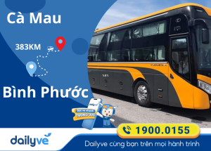 Vé xe từ Cà Mau đi Bình Phước
