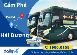 Vé xe từ Cẩm Phả đi Hải Dương