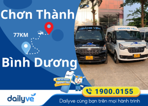 Vé xe từ Chơn Thành đi Bình Dương
