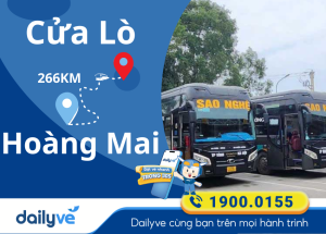 Vé xe từ Cửa Lò đi Hoàng Mai