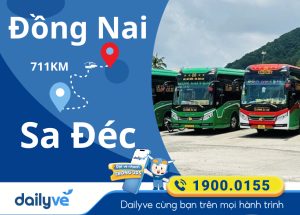 Vé xe từ Đồng Nai đi Sa Đéc