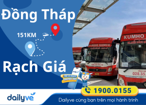 Vé xe từ Đồng Tháp đi Rạch Giá