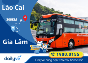 Vé xe từ Lào Cai đi Gia Lâm