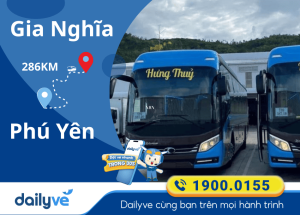 Vé xe từ Gia Nghĩa đi Phú Yên