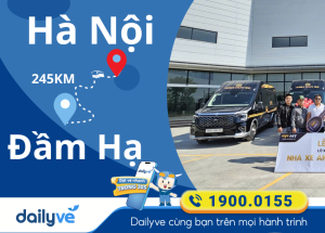Vé xe từ Hà Nội đi Đầm Hạ