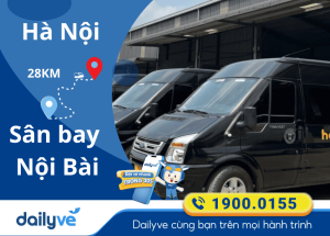 Vé xe từ Hà Nội đi Sân bay Nội Bài