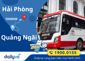 Vé xe từ Hải Phòng đi Quảng Ngãi