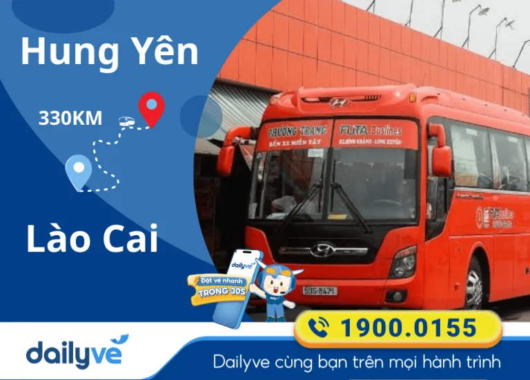 Vé xe từ Hưng Yên đi Lào Cai