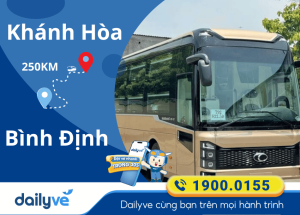 Vé xe từ Khánh Hòa đi Bình Định