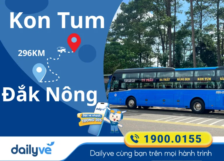 Vé xe từ Kon Tum đi Đắk Nông