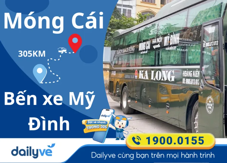 Vé xe từ Móng Cái đi Bến xe Mỹ Đình