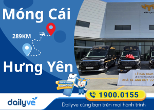 Vé xe từ Móng Cái đi Hưng Yên