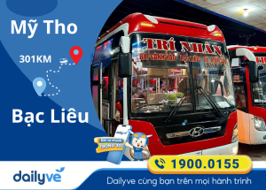 Vé xe từ Mỹ Tho đi Bạc Liêu