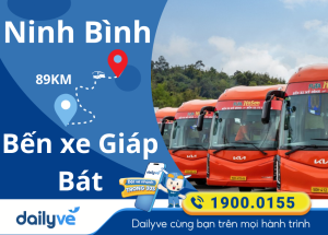 Vé xe từ Ninh Bình đi Bến xe Giáp Bát