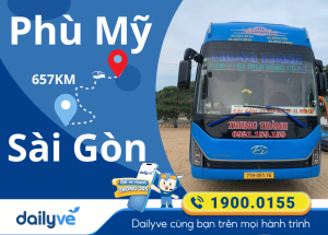Vé xe từ Phù Mỹ đi Sài Gòn
