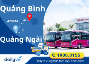 Vé xe từ Quảng Bình đi Quảng Ngãi