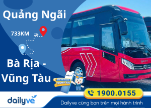 Vé xe từ Quảng Ngãi đi Bà Rịa - Vũng Tàu