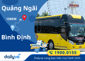 Vé xe từ Quảng Ngãi đi Bình Định