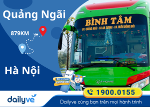 Vé xe từ Quảng Ngãi đi Hà Nội