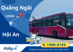 Vé xe từ Quảng Ngãi đi Hội An