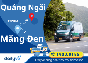 Vé xe từ Quảng Ngãi đui Măng Đen