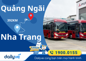 Vé xe từ Quảng Ngãi đi Nha Trang