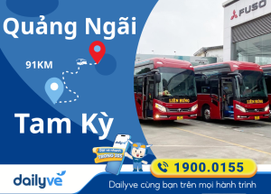 Vé xe từ Quảng Ngãi đi Tam Kỳ