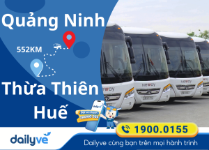 Vé xe từ Quảng Ninh đi Thừa Thiên Huế