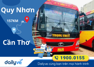 Vé xe từ Quy Nhơn đi Cần Thơ