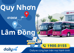 Vé xe từ Quy Nhơn đi Lâm Đồng