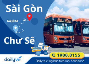 Vé xe từ Sài Gòn đi Chư Sê