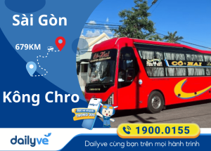 Vé xe từ Sài Gòn đi Kông Chro