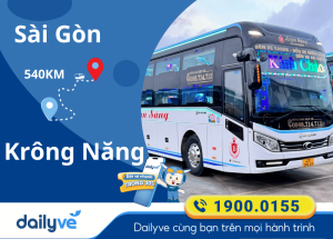 Vé xe từ Sài Gòn đi Krông Năng