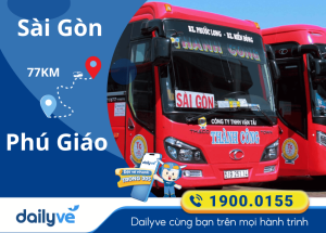 Vé xe từ Sài Gòn đi Phú Giáo