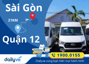 Vé xe từ Sài Gòn đi Quận 12