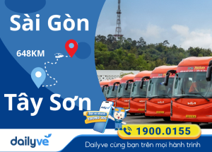 Vé xe từ Sài Gòn đi Tây Sơn